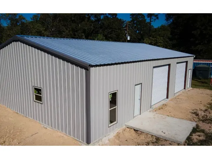 Light gray shop with two doors
