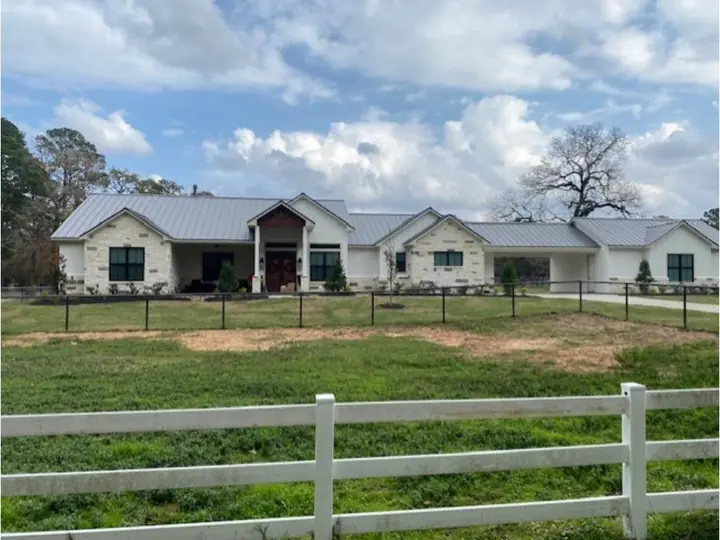 Ranch home with a metal roof