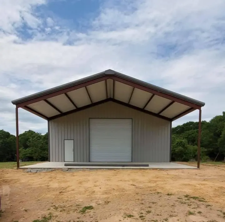 Shop with a deep gable porch